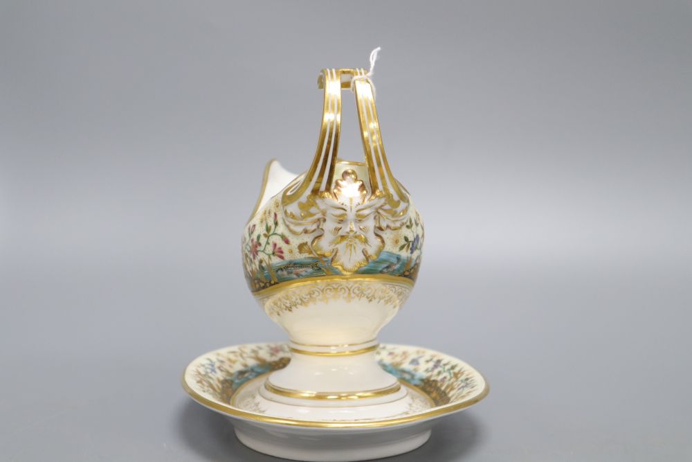 An Austrian porcelain sauceboat, height 18cm